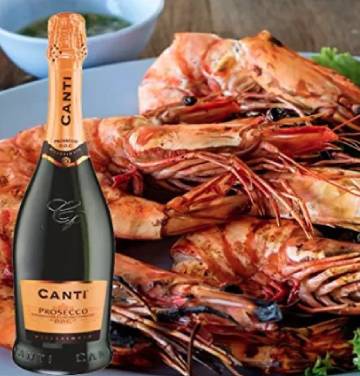 Canti - Prosecco D.O.C. Millesimato, Extra Dry Wine 11%, Italian Glera Grape Variety from Veneto, Fruity and Floral Taste, 6x750 ml