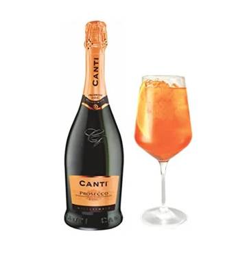 Canti - Prosecco D.O.C. Millesimato, Extra Dry Wine 11%, Italian Glera Grape Variety from Veneto, Fruity and Floral Taste, 6x750 ml
