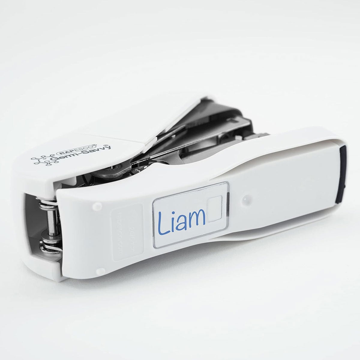 Rapesco 1689 ECO Less Effort Flat Clinch Stapler with 2000 Type 24/6mm Staples, 35 Sheet Capacity, White